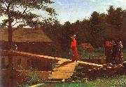 Winslow Homer The Morning Bell painting